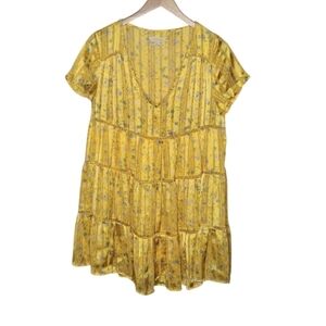 Urban Outfitters Pippa Chiffon Tiered Mini Dress